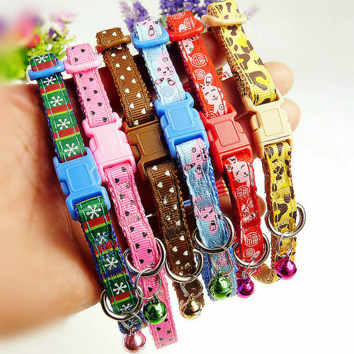 Dierbenodigdheden Nylon Puppy Konijn Mini Huisdier Chihuahua Yorkshire Hond Kraag Cat Bell Collar Verstelbare Outdoor Veilig Comfortabele 1 PC