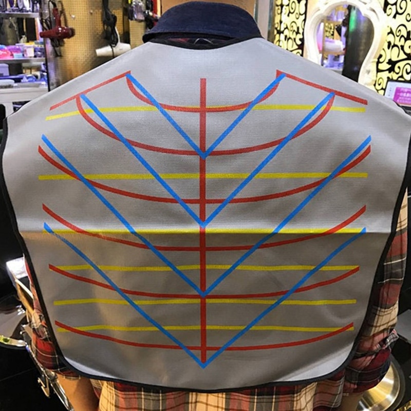 Salon Hairdressing Cutting Collar Waterproof PVC Hair Dye Cape Hairdresser Hairdresser Cape for Hair Cutting Sliver