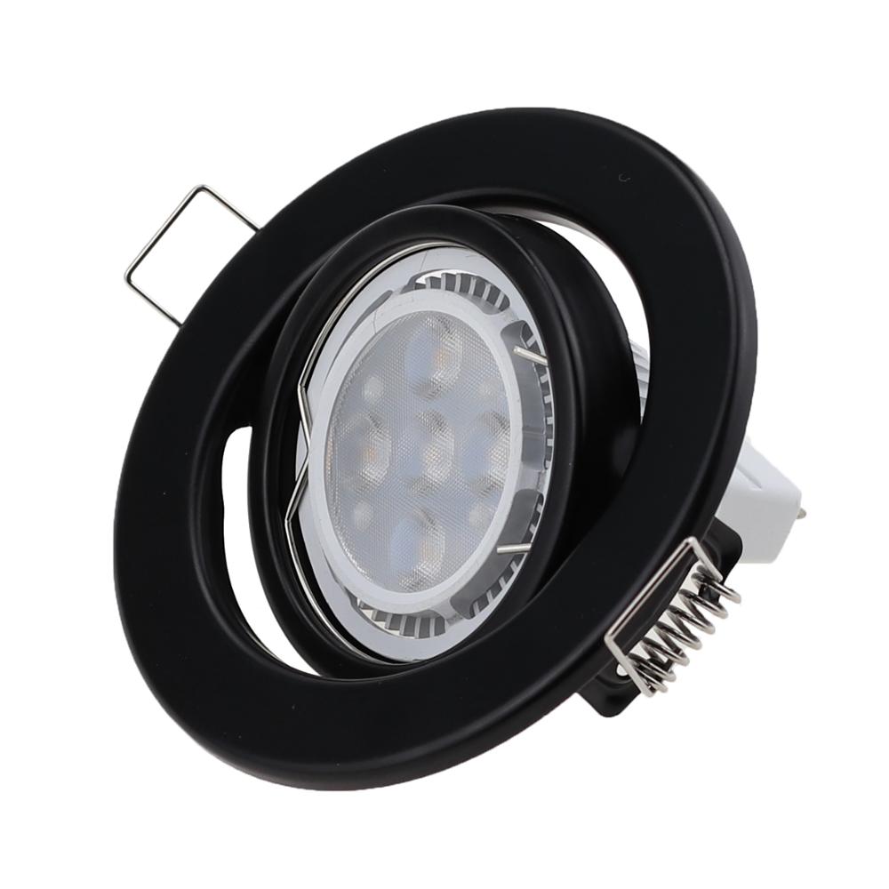 Ronde Verstelbare Verzonken Led Plafond Licht Frame Fitting Led Down Lichtpunt Voor MR16 GU10 Led Cup Bollen Houder dia50mm