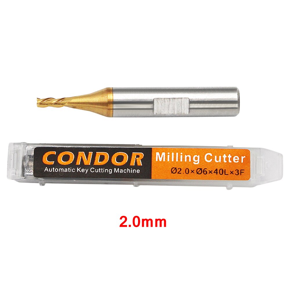1.0mm 1.5mm 2.0mm 2.5mm Milling Cutter Probe for Xhorse CONDOR XC MINI Plus XC-007 Dolphin XP-005 XP-007 Key Cutting Machine: 2.0mm