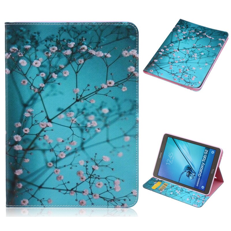 Tablet Case for Samsung Galaxy Tab S2 9.7" - PU Leather Flip Stand Cover with Auto Sleep/Wake: 04