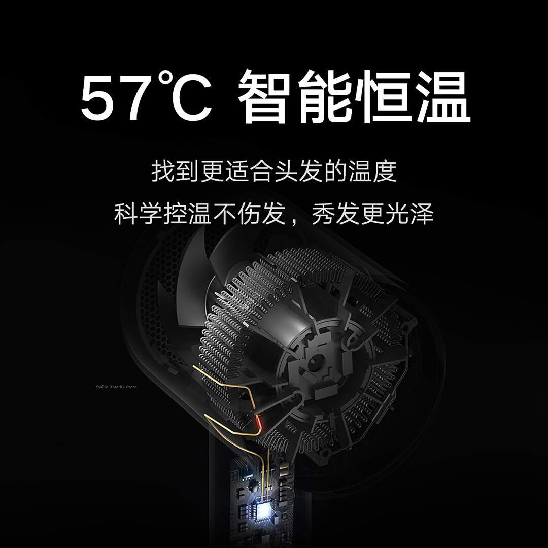 Xiaomi Mijia Anion Quick Droog Föhn H300 57 ℃ Thermostaat 20 M/s Blazen Snelheid Draagbare Mini Haardroger Diffuser