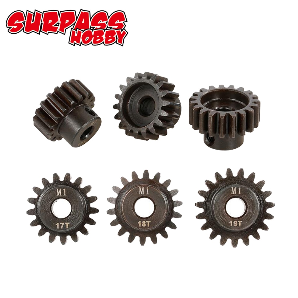 Pignon Moteur Voiture RC Lot De 5 Pignons Moteur 32DP M0.8 (16T à 20T) – Arbre 3,175mm Pour RC 1/10 – Uxcell