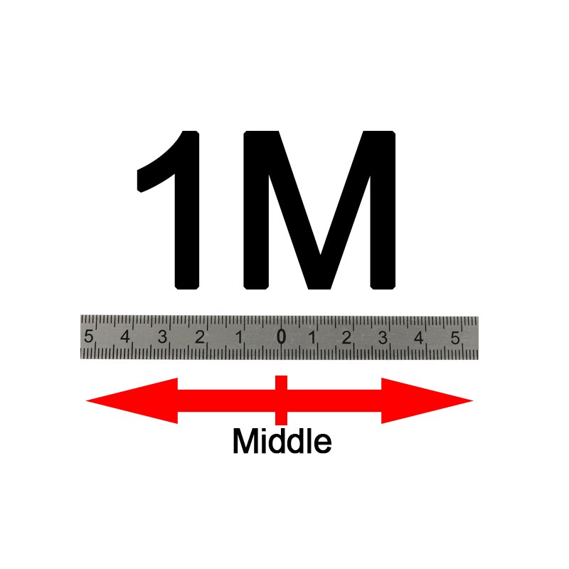 1-3M Miter Track Tape Measure Self Adhesive Metric Stainless Steel Scale Ruler For T-track Router Table Saw Woodworking Tool: 1M-Middle