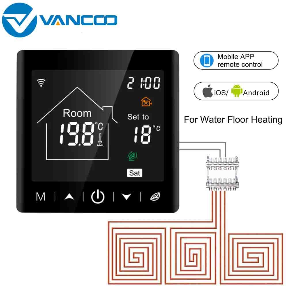 Beok Slimme Thermostaat Programmeerbare kamerthermostaat WIFI 3A Boiler Verwarming Thermostaat