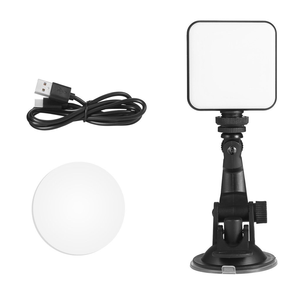 W64 Video Conferentie Vullen Licht Mobiele Telefoon Camera Computer Fotografie Licht Live-uitzending Dv Follow-Up Light: suction cup light