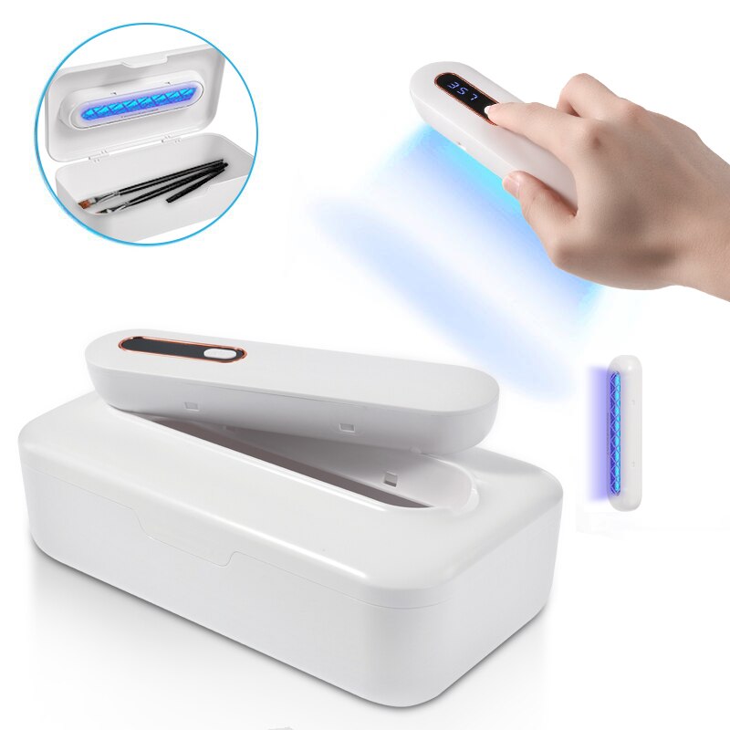 Multifunction UV Mobile Phone Sterilizer Box UVC Lamp Steriliser Disinfection Box for Mask Smartphone Accessories Makeup Tool