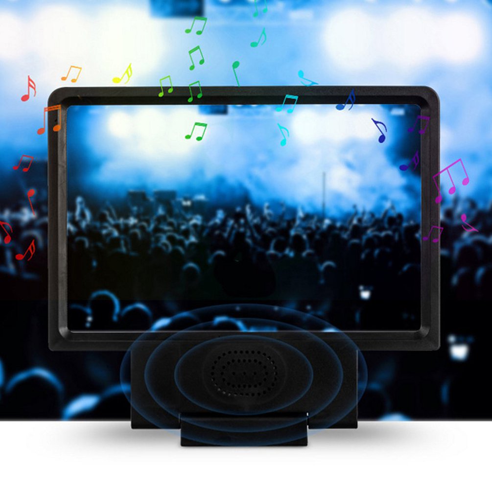 3D Eye Protection Mobile Phone Magnifying Glass Screen Amplifier Video Amplifier With Speaker Audio Bracket