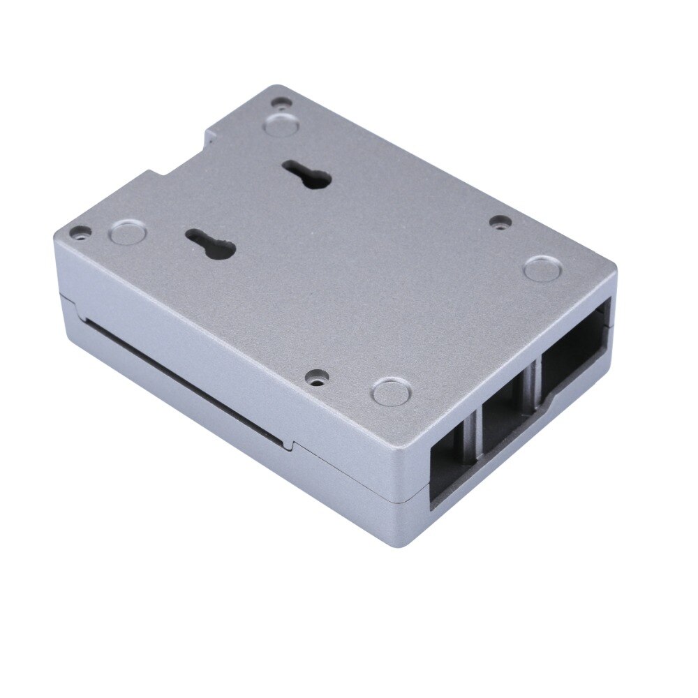 Raspberry Pi 3 Model B+ Aluminum Black Silver Case RPI 3B Plus Metal Enclosure Silver Box Compatible with RPi 3 Model B