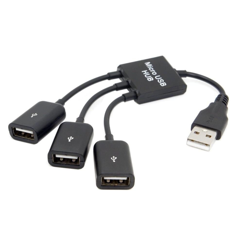 USB 2.0 to 3 Ports Hub Cable Bus power For Laptop Notebook PC