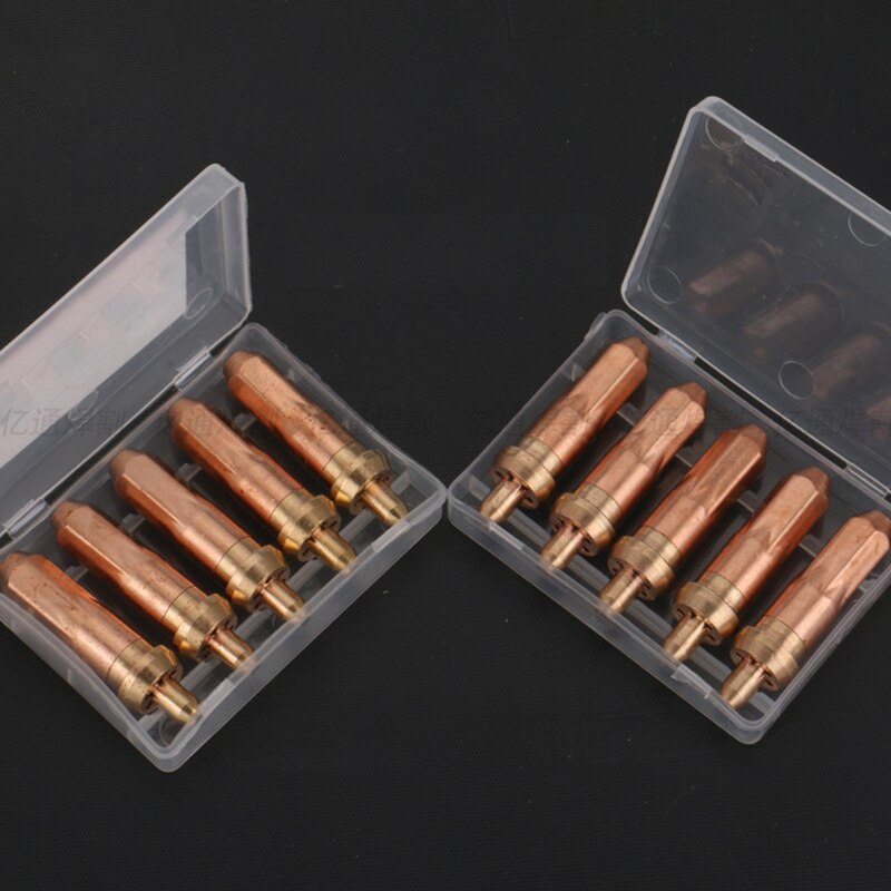 5pcs/set Welding Tips Welding Nozzles for G01-30100/300 Acetylene Oxygen Cutting Welding Oxy-acetylene Oxy-propane