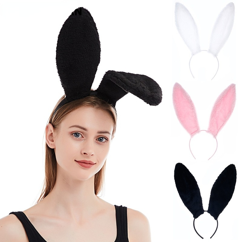 AWCIGG pluche muts met beweegbare konijnenoren wiggle oren konijnenhoed oren konijn hoed kawaii accessoires hoed grappige dierenhoed voor kinderen dame meisjes Pasen kerstcadeau