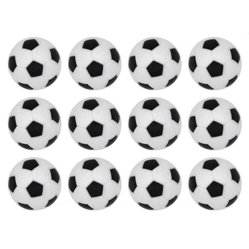 10PCS 31/32mm Resin Environmental Football Black and WhiteTable Football Table Football Machine Plastic Accessories: Default Title