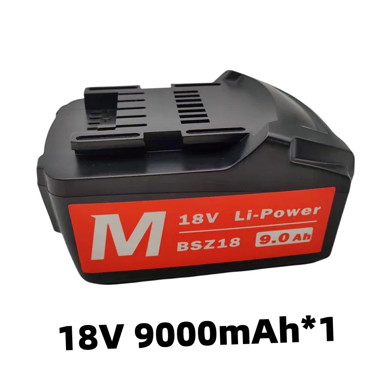 Akumulator 18V 9.0Ah do elektronarzędzi akumulatorowych Metabo wiertarki klucz młotki do akumulatorów Metabo 18V 9000mah BSZ18 625591000: green