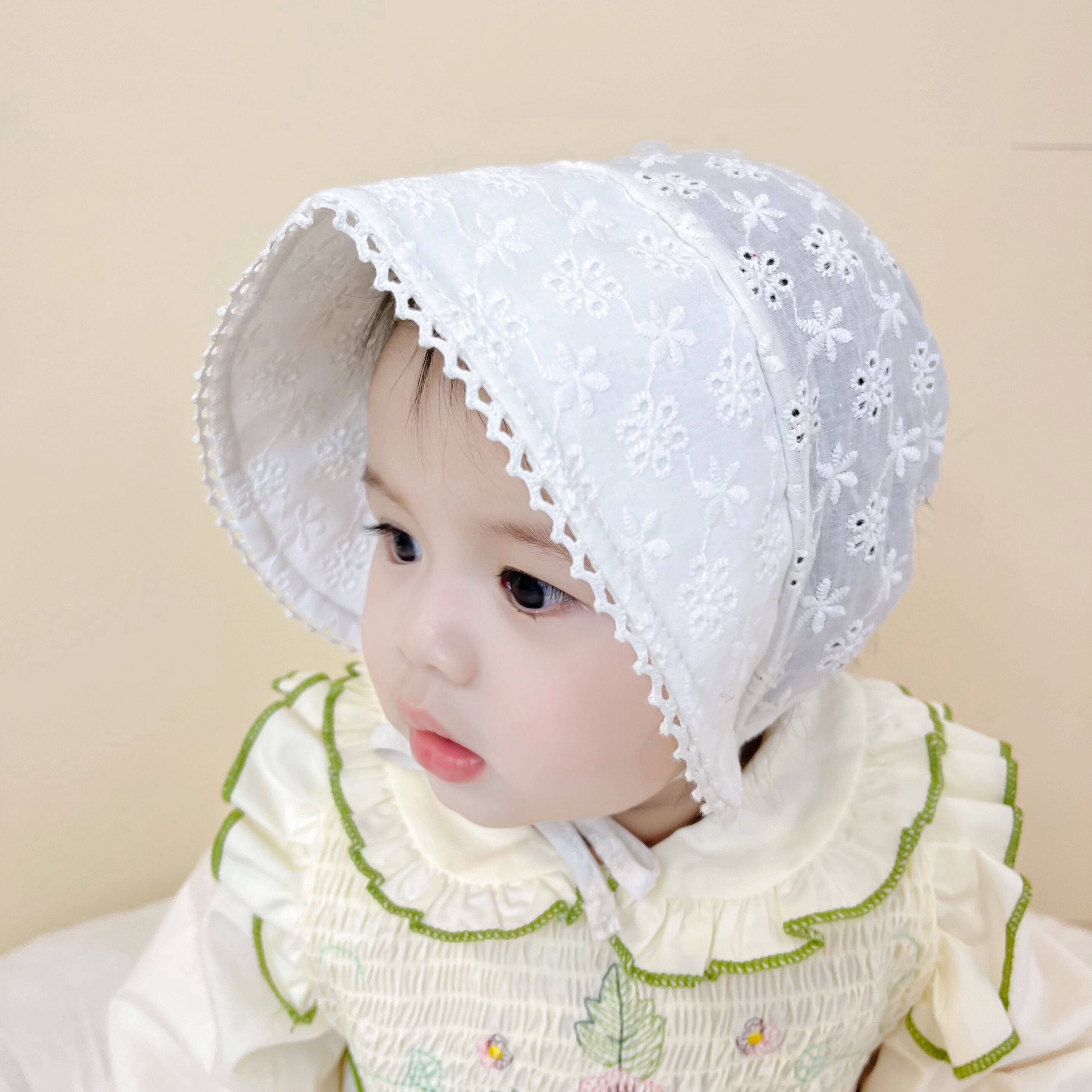 Chapeau d&#39;été pour bébé, Bonnet de princesse en dentelle, chapeau de soleil pour filles, accessoires Vintage, casquette pour enfants en bas âge, 3-15M, 2022
