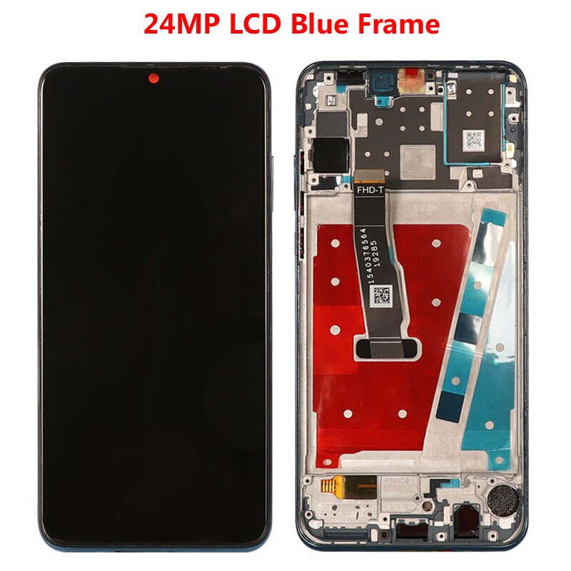 Display Voor Huawei P30 Lite Lcd Touch Screen Voor Huawei P30 Lite MAR-LX1A LX1B LX2 L21A L01A Lcd Vervanging met Frame: 24MP LCD Blue Frame