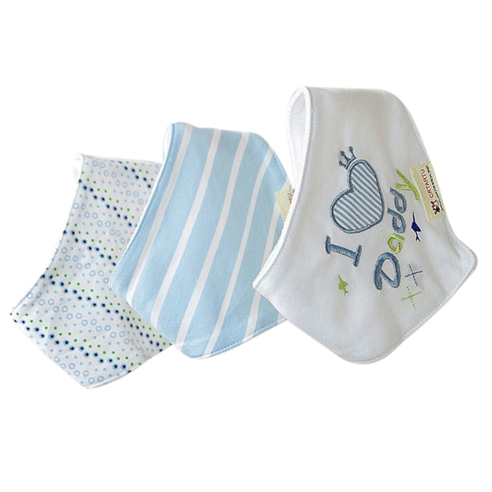 3Pcs Del Bambino Dei Ragazzi Delle Ragazze Impermeabile Materiale Del Cotone Bandane Saliva Asciugamani