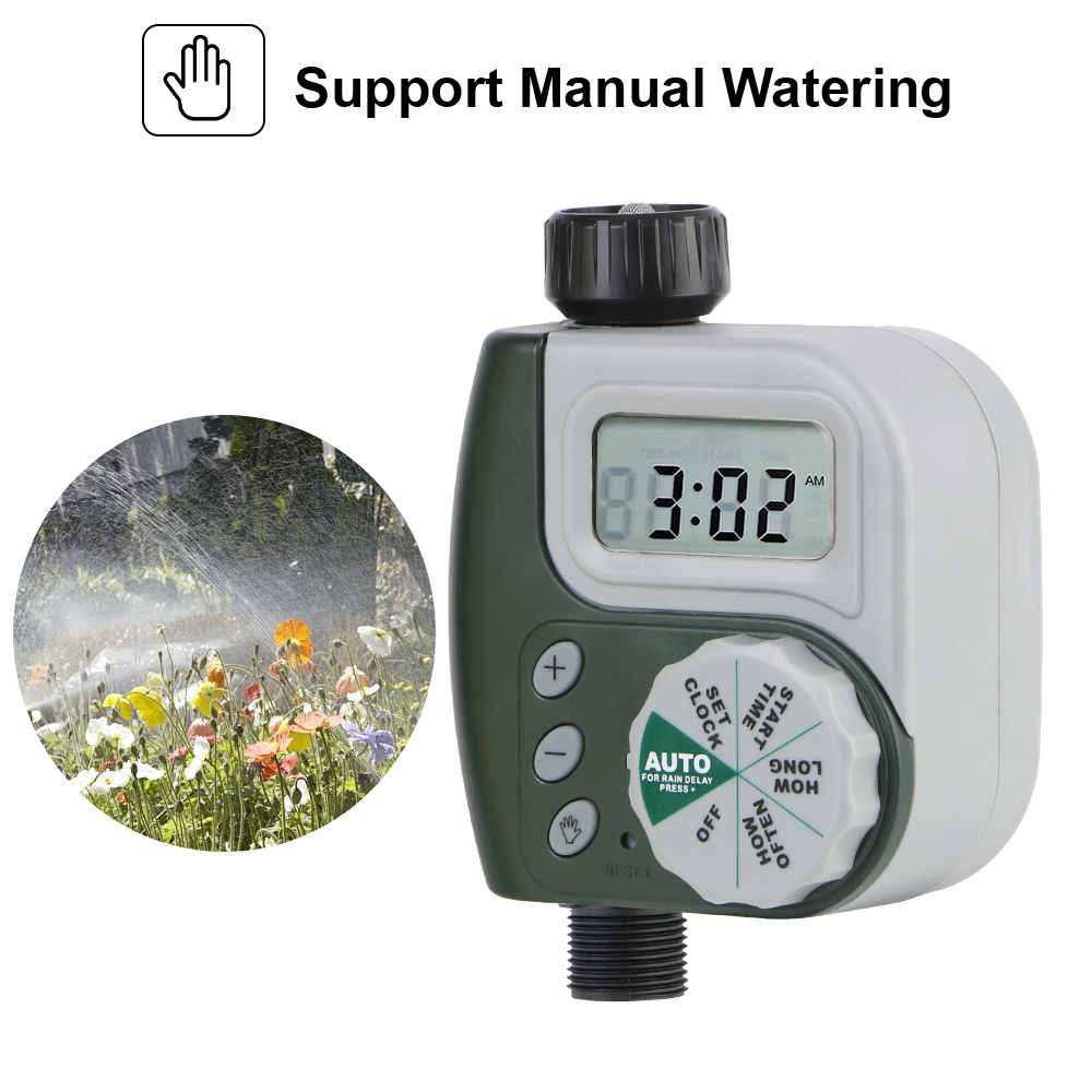 ​Automatic Dial Controller LCD Screen Irrigation Timer Garden Watering Timer Digital Clock Multiple Program Intelligent