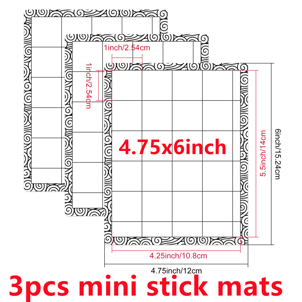 2-3 st stämpelmattor för att skapa raka linjer, enklare blending buddy-mall, matta med låg stämpel för att hålla projektet på plats: Gul