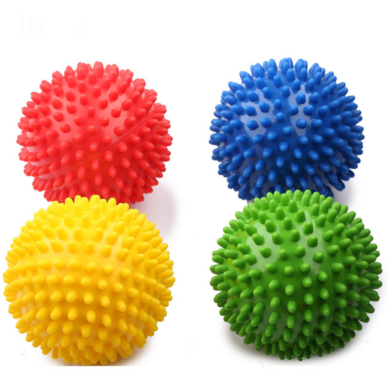 Pelota para hacer ejercicio de PVC, pelota de agarre entrenamiento de erizo, pelota de masaje de fisioterapia portátil