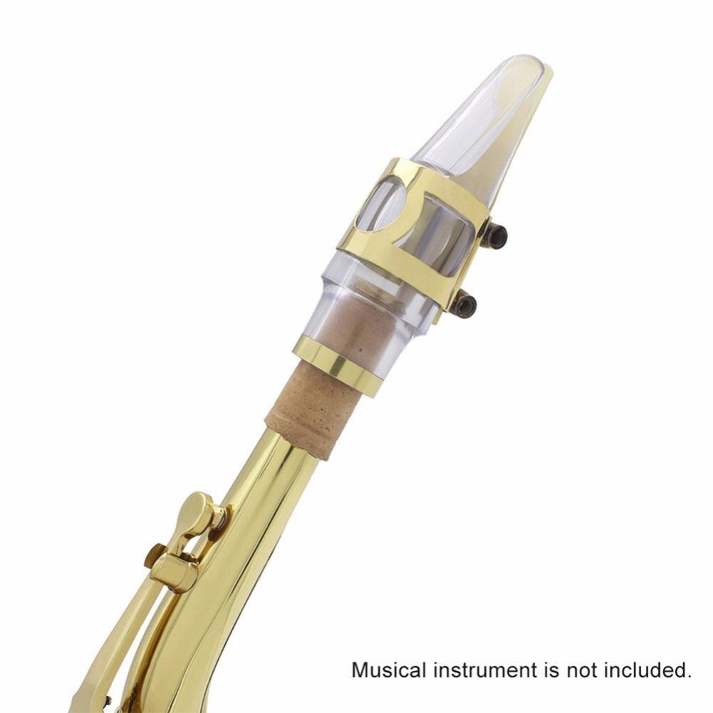Saxofón Alto juego de boquillas de plástico ligadura de boquilla saxofón tapa Clip Cañas boquillas instrumentos de viento Accesorios
