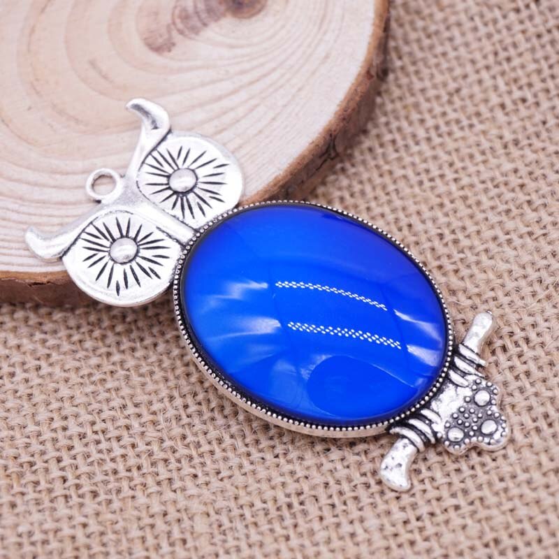 Unique! Newest Round Alloy Pendant Changing Color According To Temperature Mood Necklace Pendants: 14