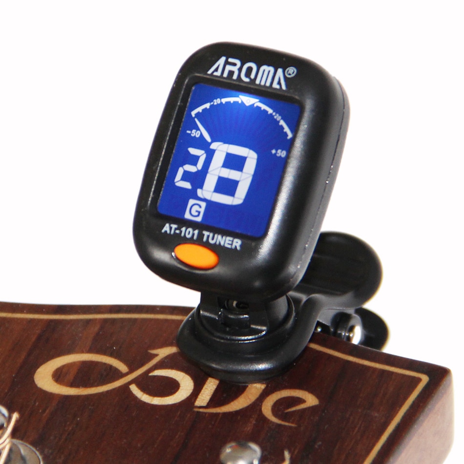 Guitar Tuner Adjustable Anti-Interference LCD Clip-on Electronic Digital Guitar Chromatic Guitar Bass ukulele violin Tuner