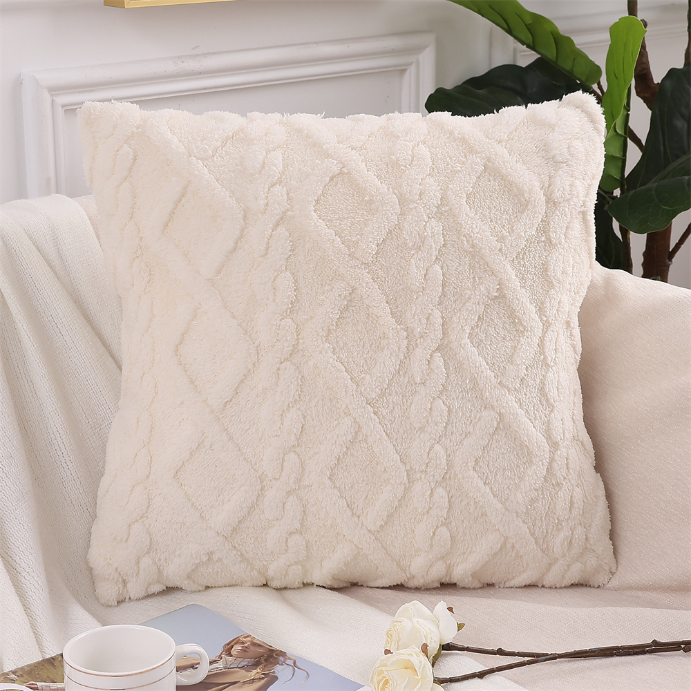 Olanly putetrekk 45 x 45cm mykt plysjputetrekk til sofa putetrekk bomull hjemmedekor sofa putetrekk 50 x 50