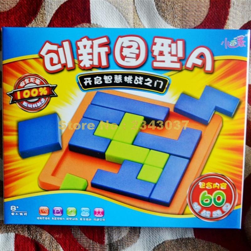 Innovation puslespil intelligens test tangram puslespil hjernetrim børn pædagogisk logisk spil legetøj legetøj: -en