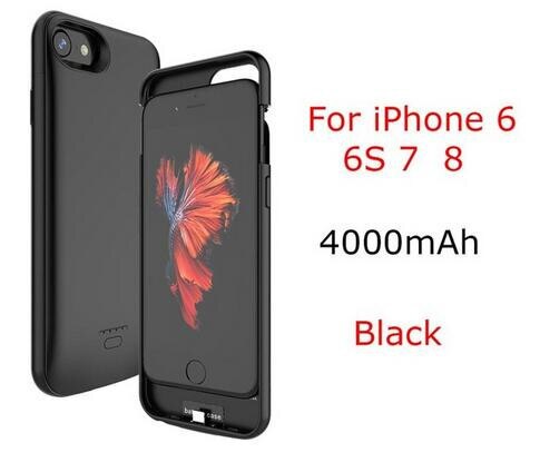 Neng 4000Mah Batterij Oplader Voor Iphone Se 5 5S Batterij Power Bank Opladen Charger Cover Case Voor IPhone6 6S 7 8 Plus: For iPhone 6 6s 7 8