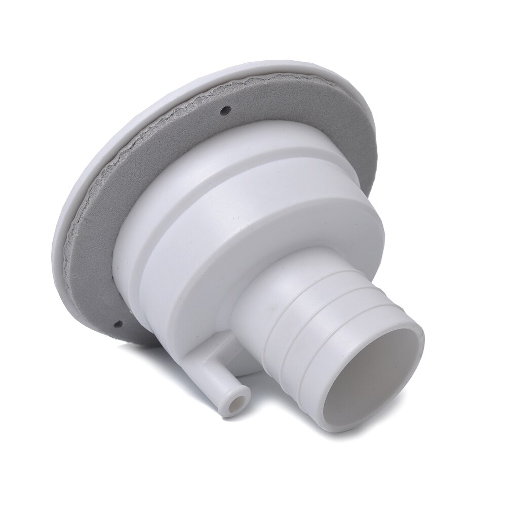 Witte afsluitbare zwaartekracht waterinlaat vulklep luik slot met 2 sleutels universeel voor camper camper aanhanger auto's buitendiameter 110 mm
