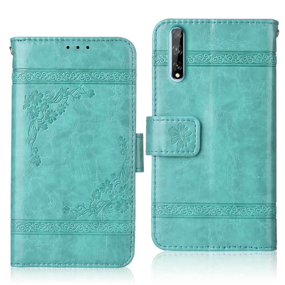 Book Case On Huawei Honor 30i Cover Huawei 30i Wallet Leather Case For Huawei Honor 30i Cover: oil-Green