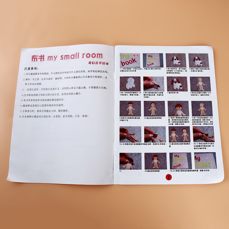 5 Styles DIY My First Cloth Book Infant Baby Felt Quiet Cloth Books Early Learning Educational Felt Material Development Book