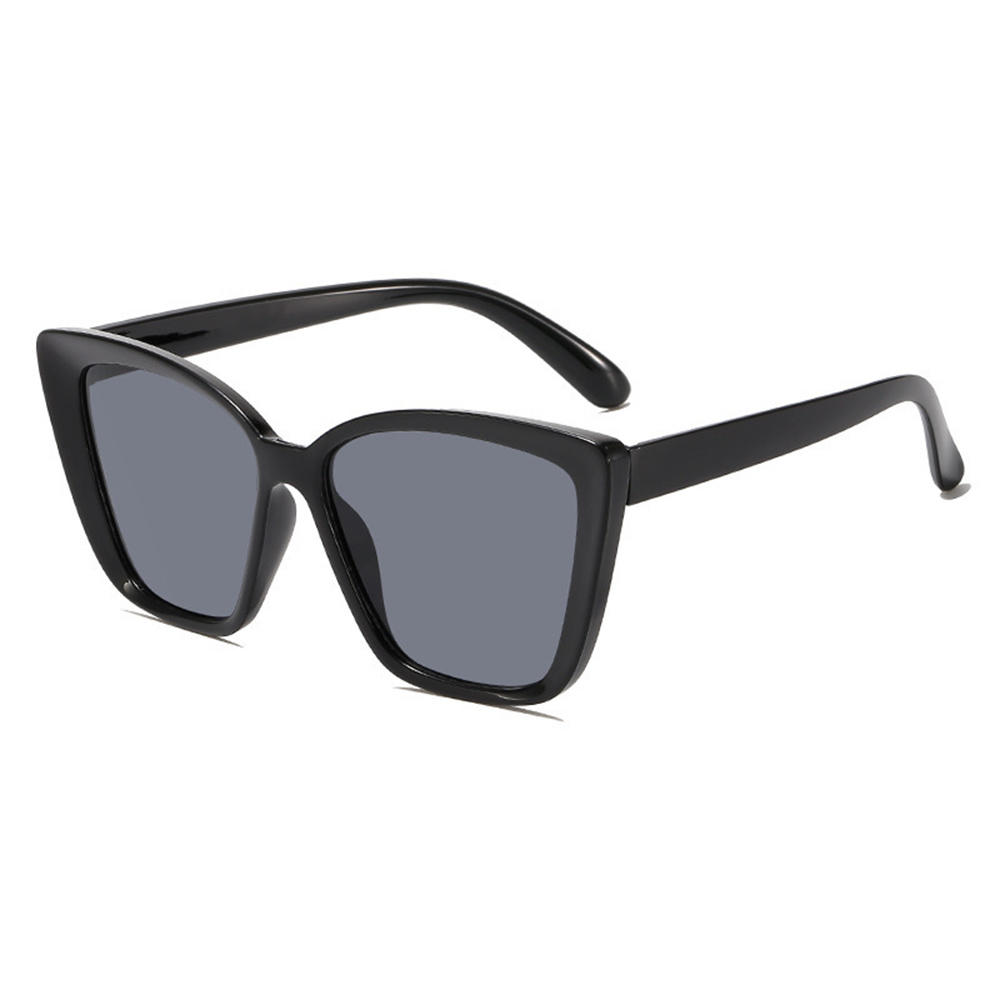 Trendy store cat eye-solbriller for kvinner og menn, retro firkantede solbriller med  uv400 beskyttelsesbriller: Rosa