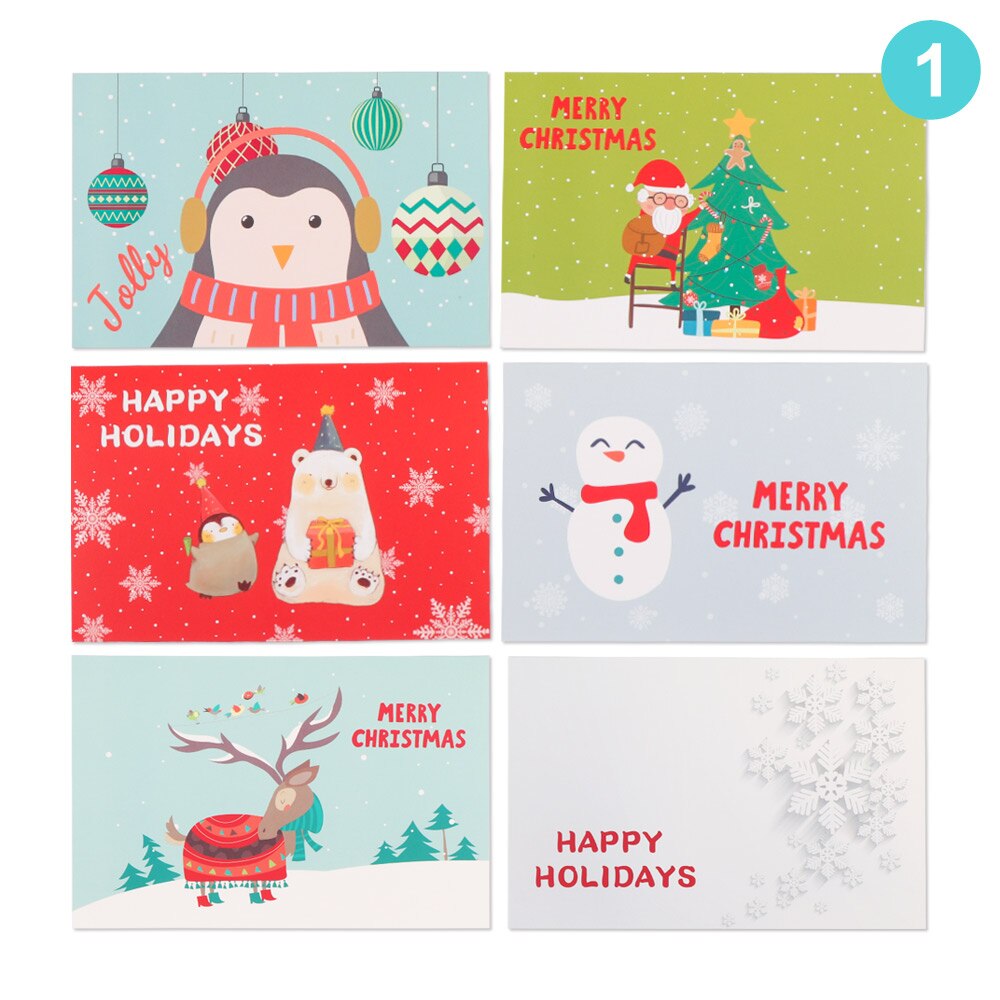 24 Pcs/lot Christmas Greeting Card Kids Christmas Blessing Greeting Cards Envelope Year Postcard Card Xmas Party: 1