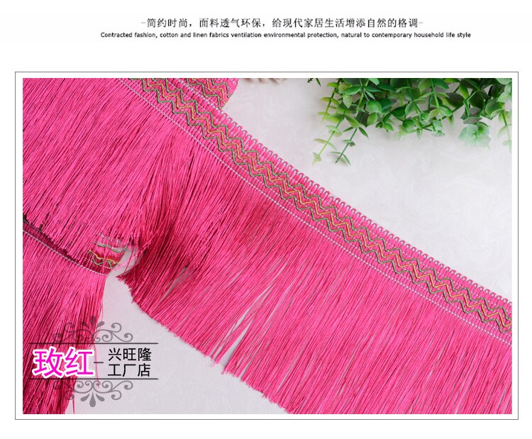 12Yards Gordijn Sofa Decoratie Lace Trim Diy Accessoires Kwastje 15Cm Breed