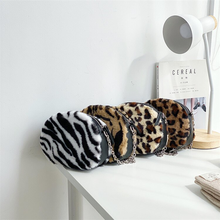 hiver sac axillaire paquet polaire femmes Mini doux court en peluche avec fermeture éclair petite femme sac à main de luxe dames