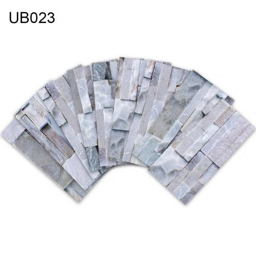 9 stk 20 x 10cm mursten efterligning vandtæt fliser klistermærke diy gulvvæg indretning pvc fliser klistermærke køkken væg klistermærke: Ub023