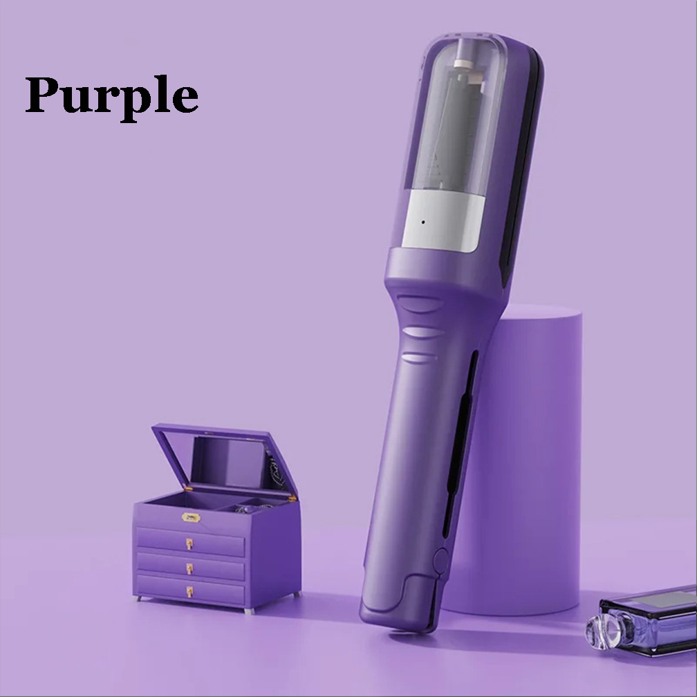 Hair ends Trimmer Split Remover Dry Damaged Brittle Automatic Trim Split for Women Cordless Hair cutting machine: PURPLE