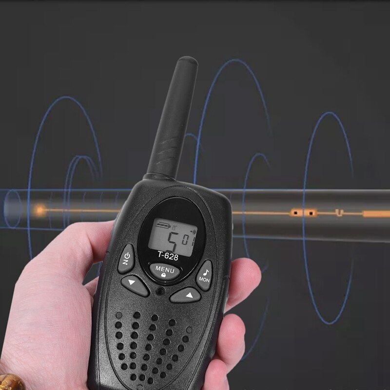 1 set 2 ×  t628 barn walkie talkie 22 kanals barnleksak för uhf frs 2 -vägs radio ss