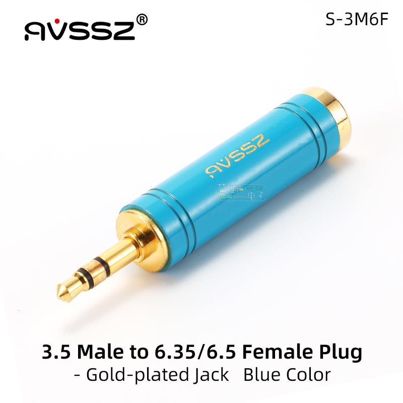 AVSSZ-adaptador de enchufe RCA para auriculares de 6,35/6,5 a 3,5mm, conectores convertidores de Piano eléctrico para guitarra de Audio chapados en oro de alta gama: Grey