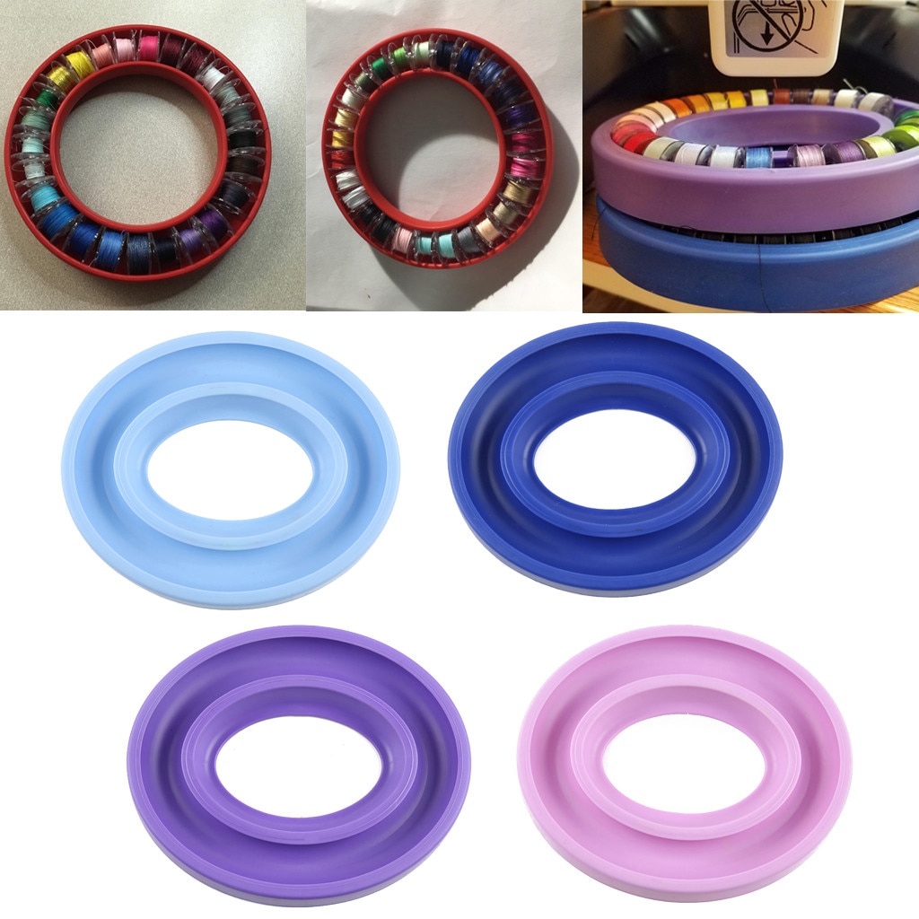 Bobbin Holder Rubber Bobbin Holder Sewing Machine Bobbin Saver Organizer For Sewing Embroidery Sewing Tools #T5P