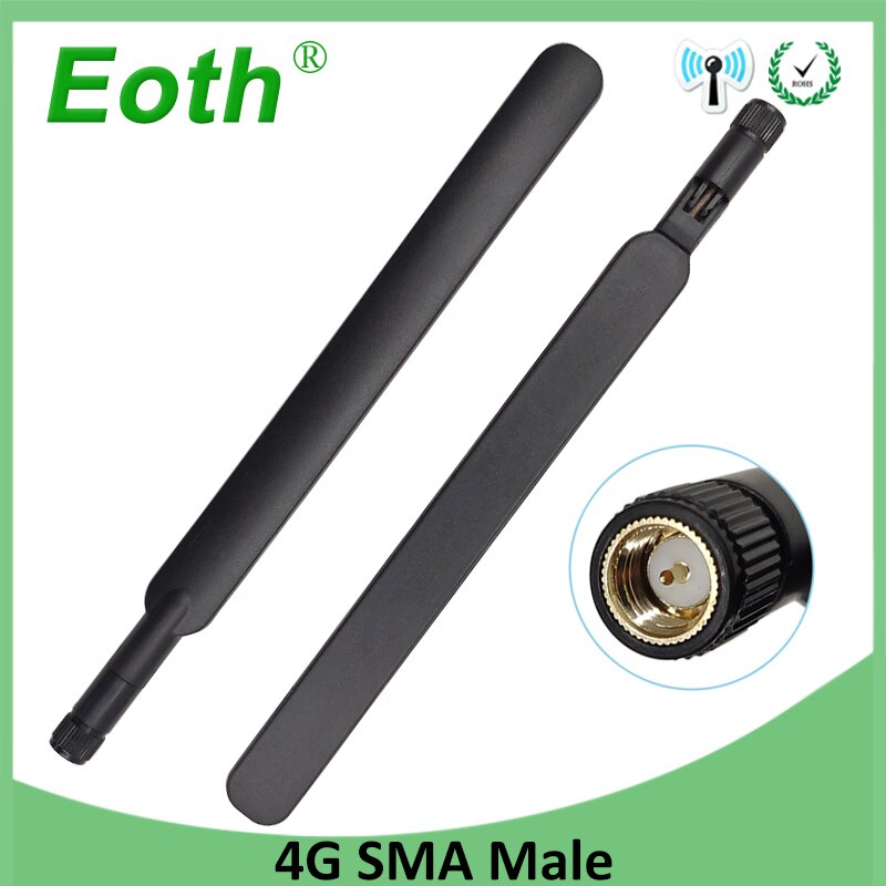 Eoth 1 2pcs 4G lte antenna 5dbi SMA Male Connector Plug antenne router external repeater wireless modem antene