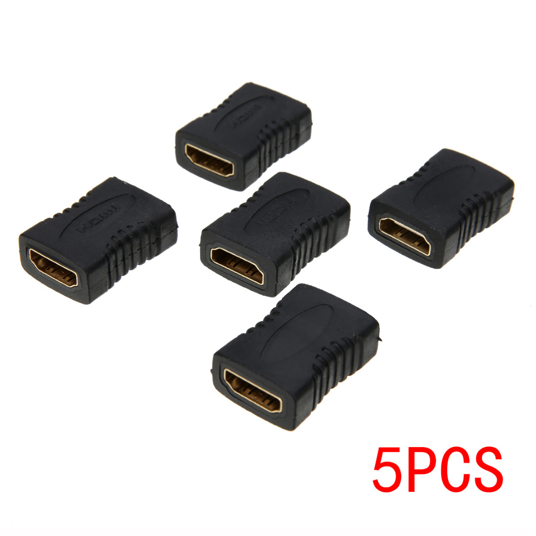 5 stks/partij HDMI Cable Extension Adapter Female naar Vrouwelijke HDMI Verlengsnoer Connector Voor HDTV