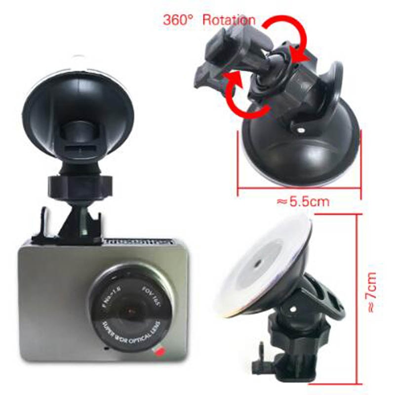 Verborgen Mini Kleine Mount Houder Voor Dvr Dash Camera Zuignap Bracket Mount Houder Voor Yi Dash Camera Houder 1Pcs