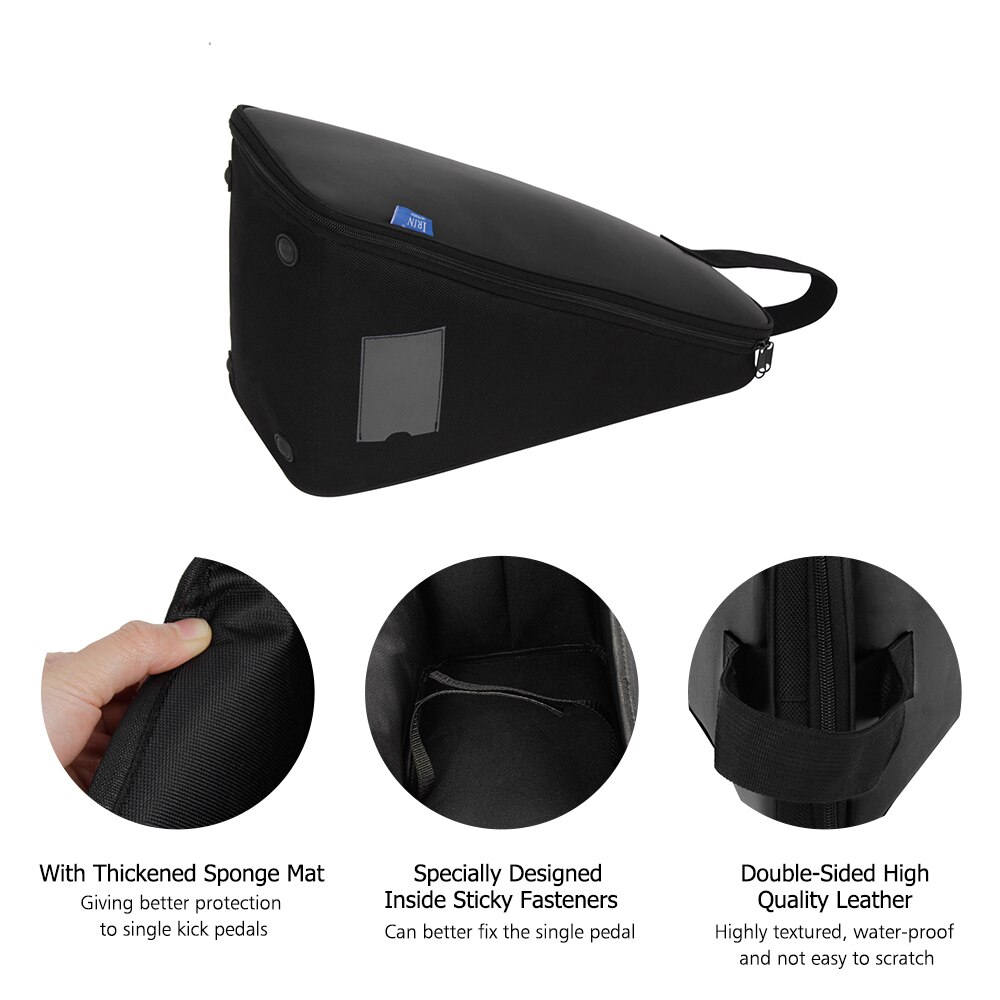 IRIN Single Pedal Bag Leather Protection Drum Kick Pedals Carrying Case Percussion Accessories