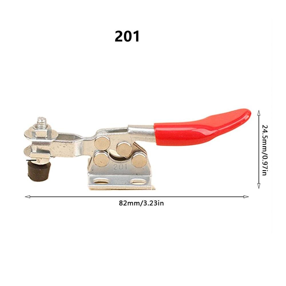 Hold Down Toggle Clamps Latch Antislip Red Hand Tool Holding Capacity Antislip Horizontal Quick Release Heavy Duty