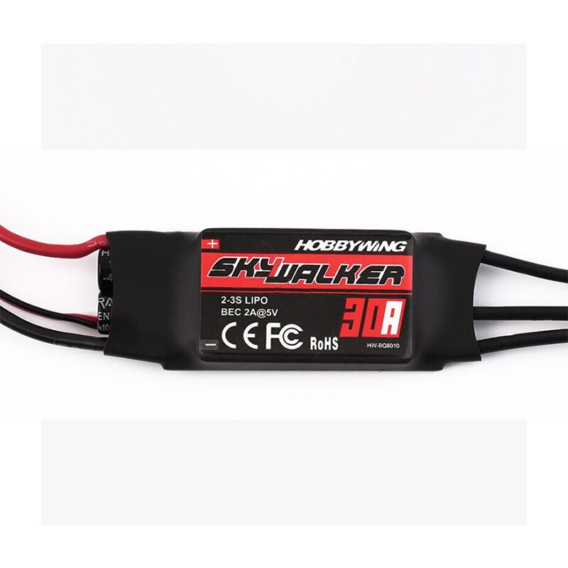 Hobbywing Skywalker 15A 20A 30A 40A 50A 60A 80A contrôleur de vitesse ESC avec UBEC pour hélicoptère RC pour avions pour modèle RC: 30A