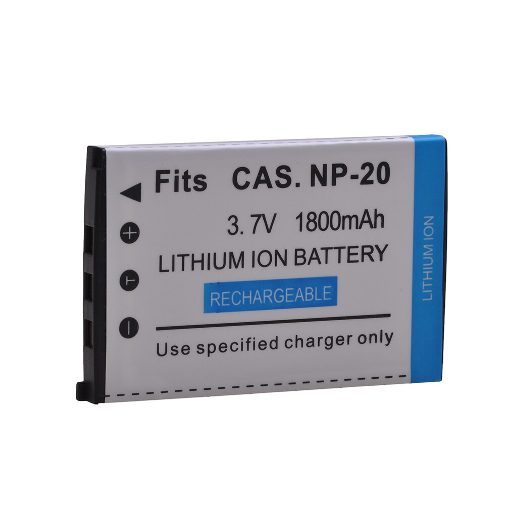 1800mAh 3.7V NP-20 NP20 CNP 20 Camera Battery for CASIO Exilim EX-M1 M2 S1 S1PM S2 S3 S4 Z3 Z4 S100 Z8 Z40 Z65 z70 Z75 S20 s770.
