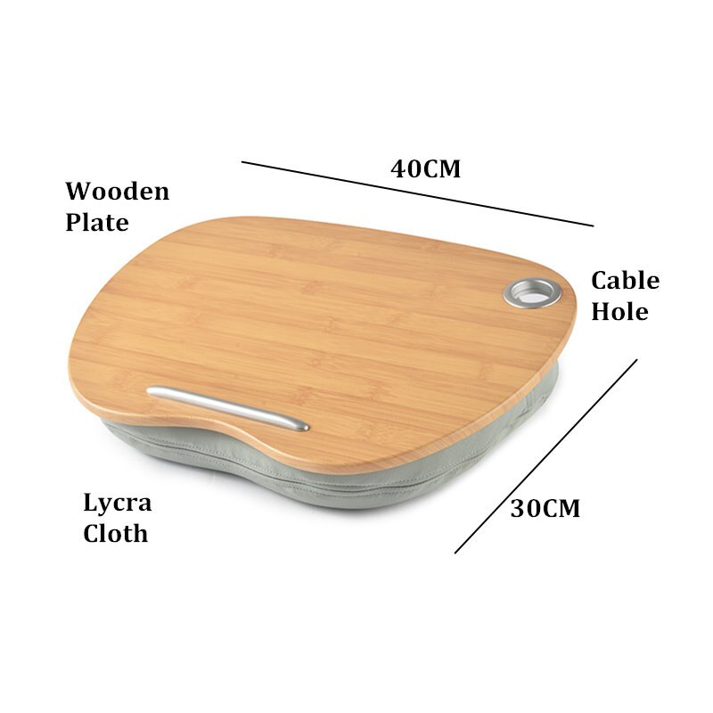 Laptop Table Multifunction Knee Lap Desk for 14 inch Computer Phone Flip Portable Outdoor Headrest Home Office Nap Pillow